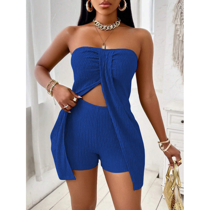Dame Stropeløs Cut-Out Jumpsuit-Sæt Stilla
