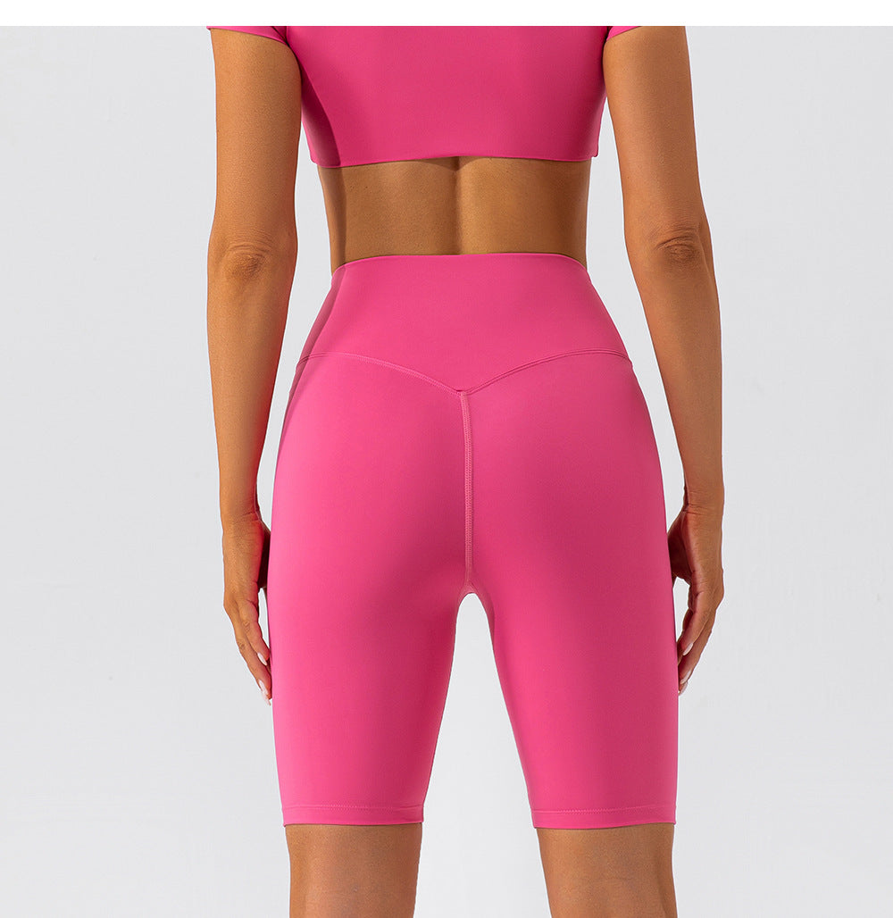 Stilla | High Waist Nude Feel Yoga Shorts Hip Lift, Hurtørrende Sports Cykelbukser