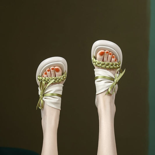 Dame Elegant Klodset hæl Slide Sandaler Stilla