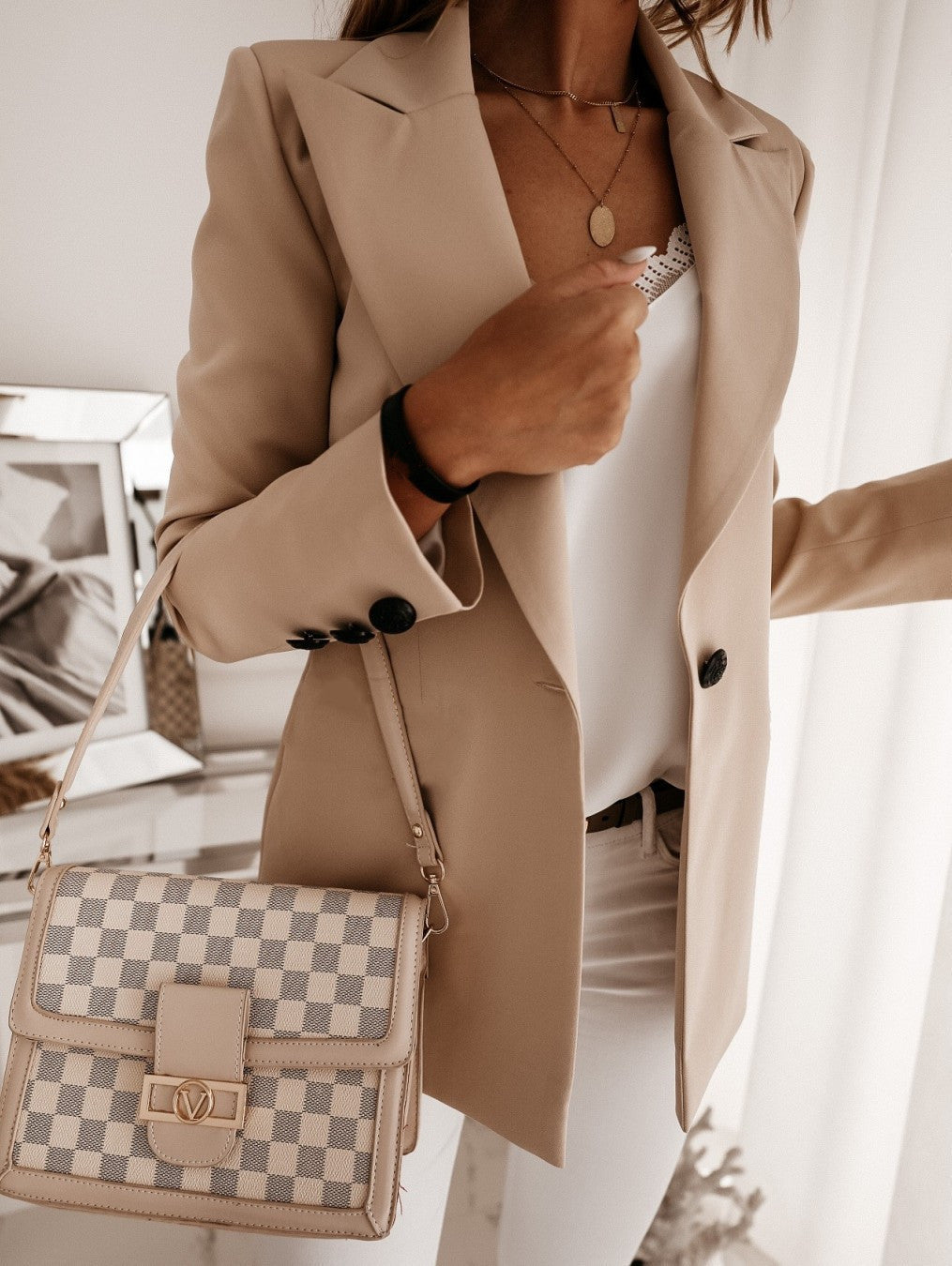 Dame elegant erhverv blazer Stilla