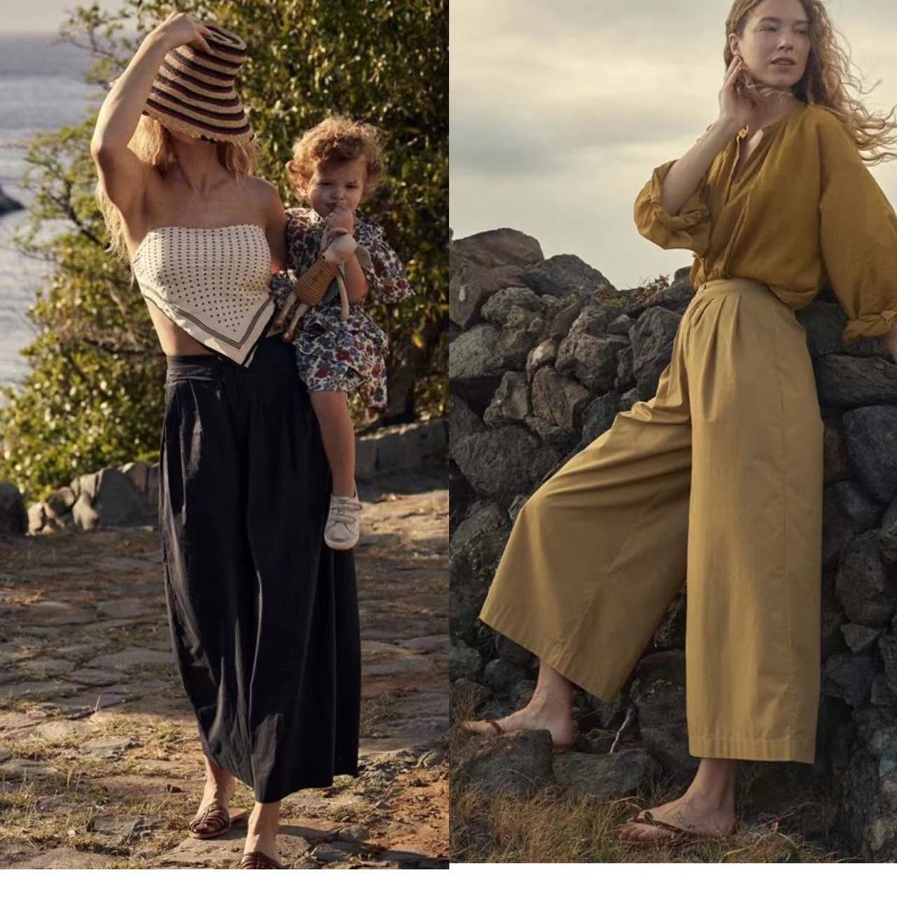 Dame afslappet maxikombination med elegant V-udskæring og folded taljesnor Stilla