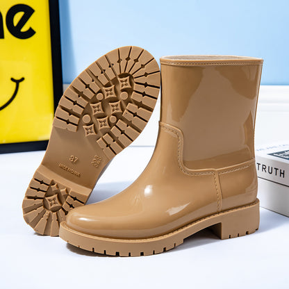 Dame mode gummistøvler med skridsikker profilsål Stilla