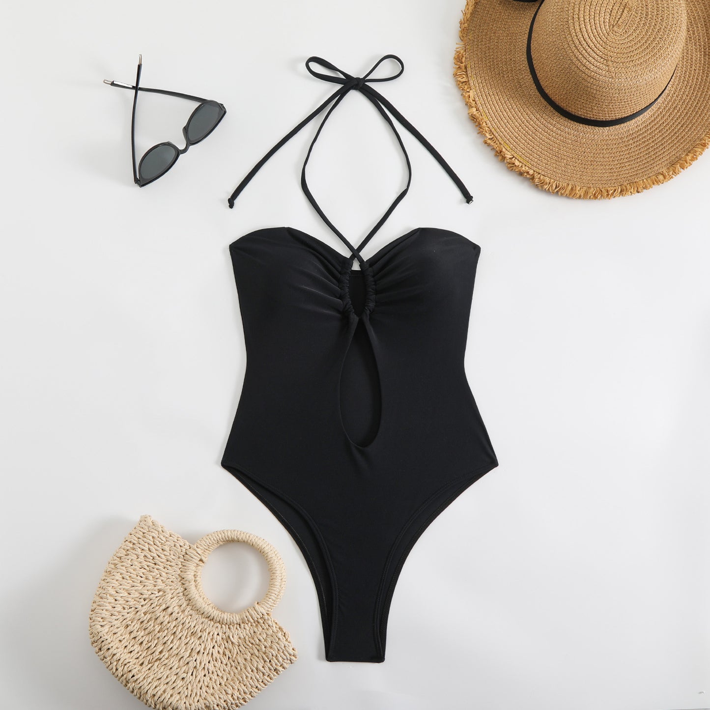 Dame Cut-Out Halterneck One-Piece Badedragt Stilla 1750839309