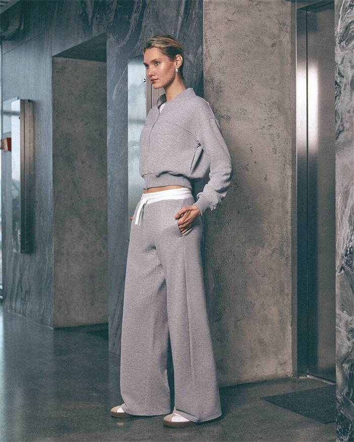 Dame afslappet Relaxed-Fleece-kombination Stilla