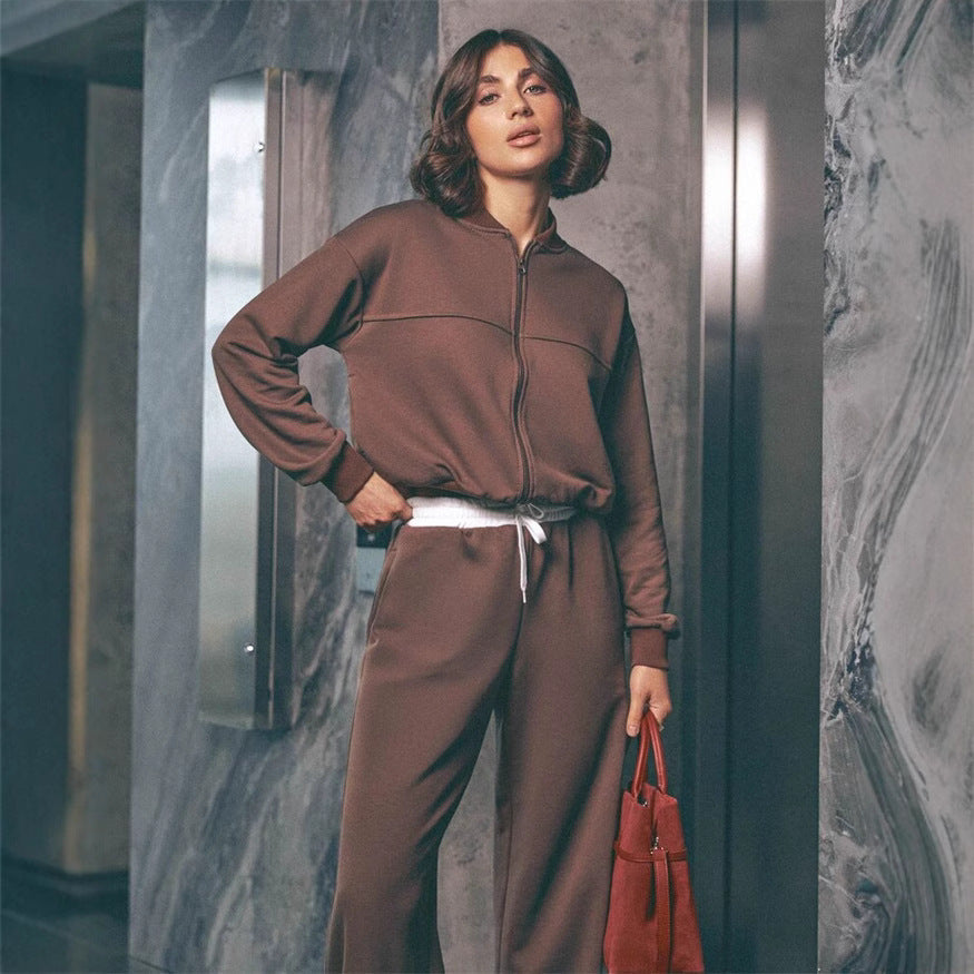 Dame afslappet Relaxed-Fleece-kombination Stilla