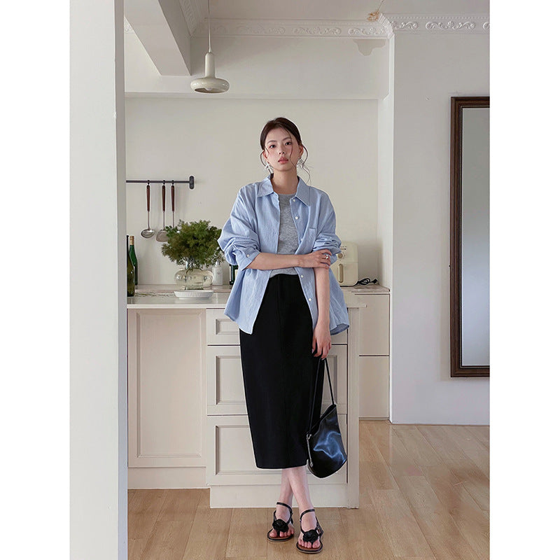 Dame afslappet bluse med moderne snit og behagelige materialer Stilla