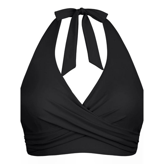 Dame Wickel-Bikini top med halterneck og figursyet design Stilla