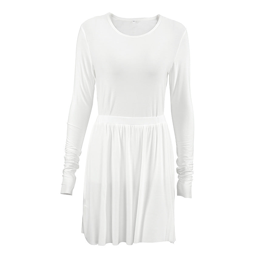 Dame elegant kjole med ærmeløs top og flydende skirt Stilla