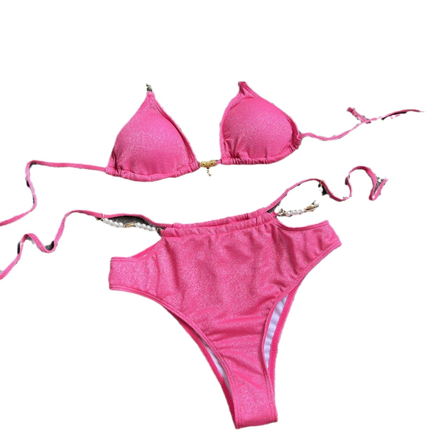 Dame Bikini-sæt med glitrende accenter og unikt snit Stilla