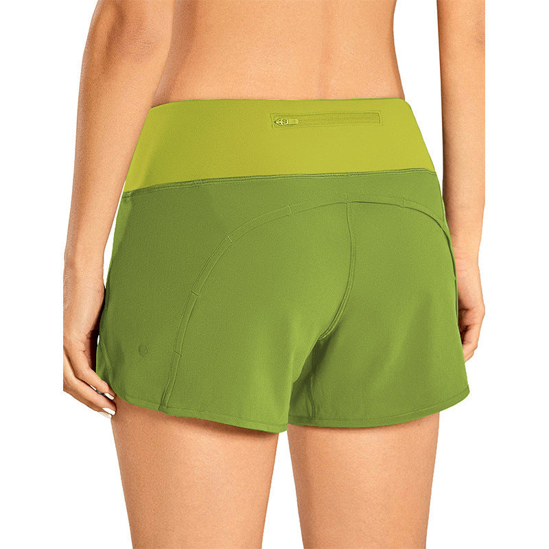 Dame Sporty shorts med højt talje lavet af åndbart materiale Stilla