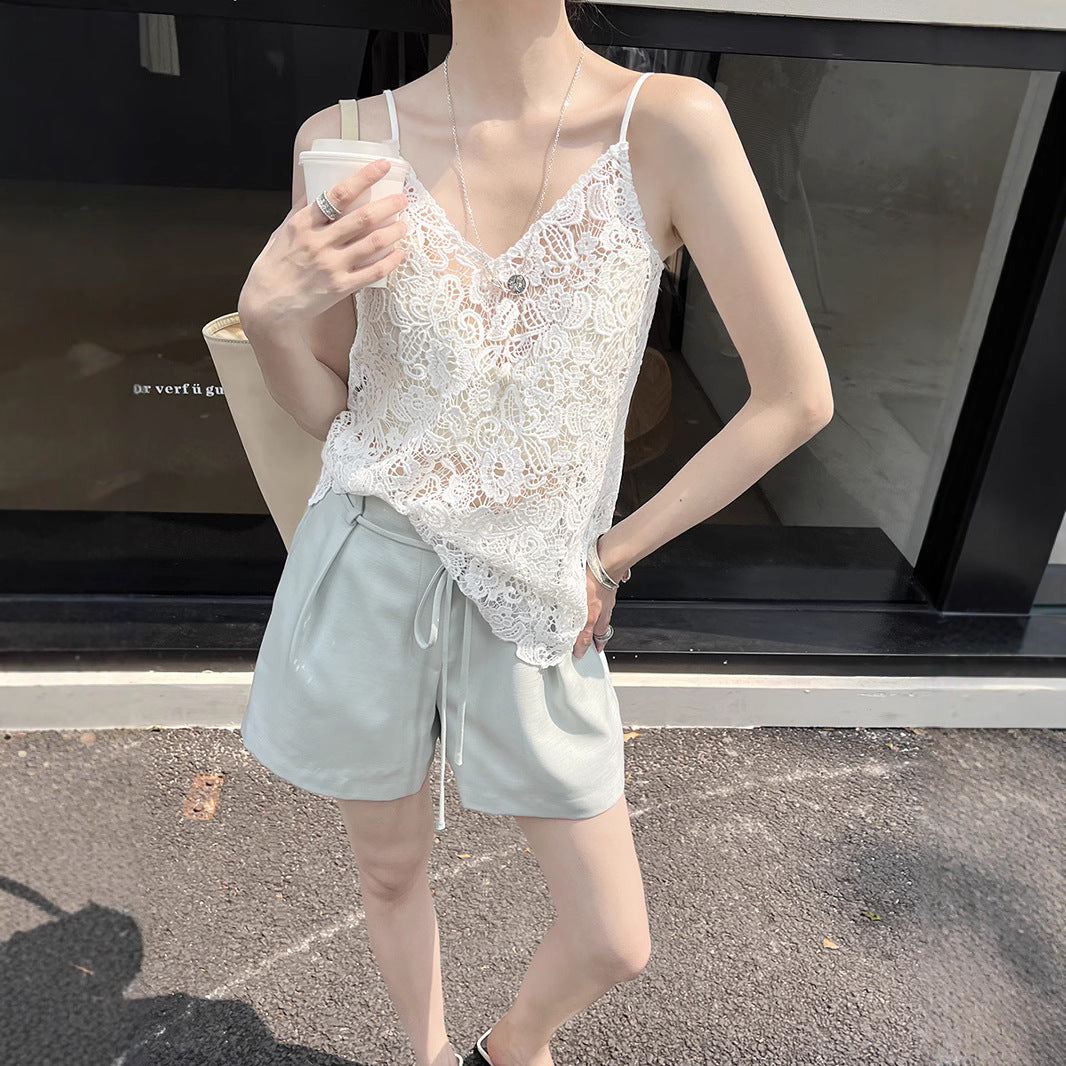 Dame afslappede Chino-shorts med elastisk talje Stilla