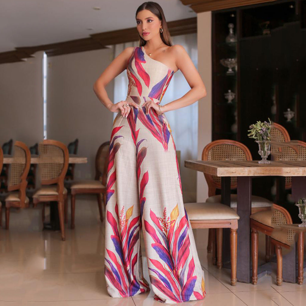 Dame Elegant Flydende Maxikjole med blomstret design Stilla