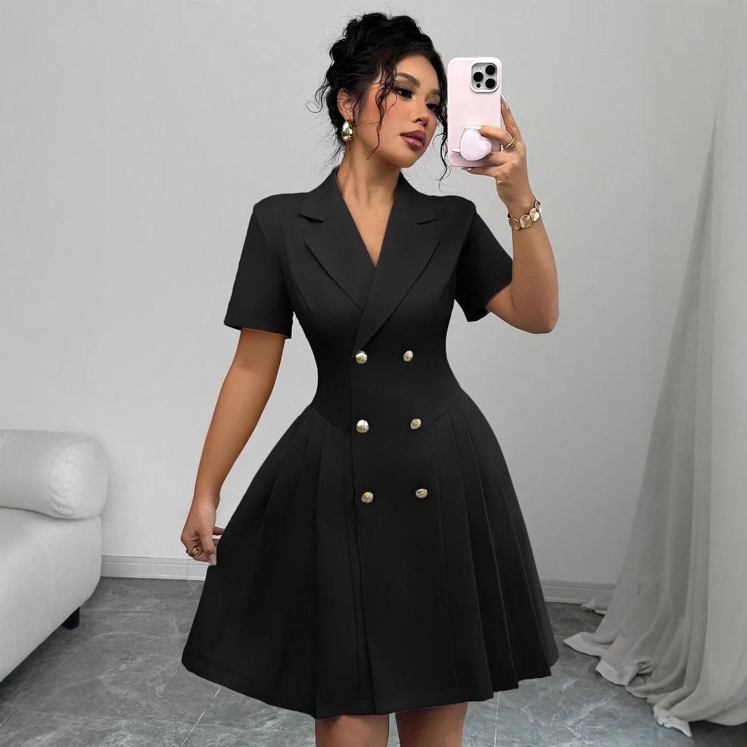 Dame Elegant Dobbeltknap Foldsyd Stilla