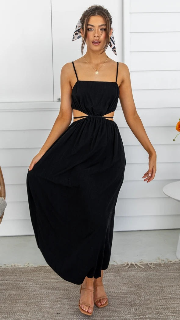 Dame Elegant Cut-Out Maxikjole Stilla