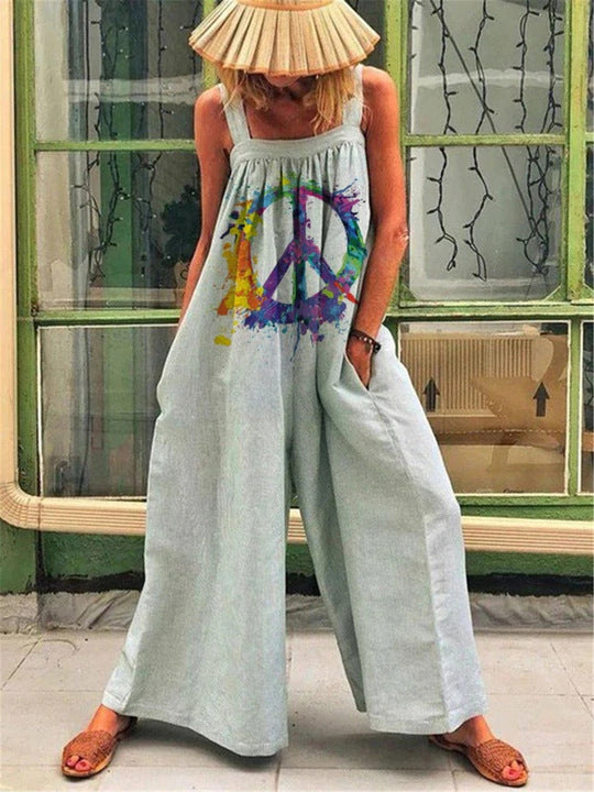 Kvinder Kunstnerisk Floral Jumpsuit Stilla