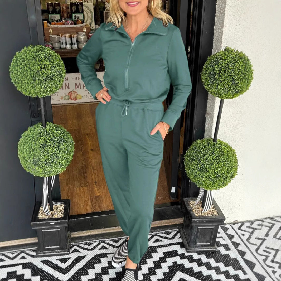 Femme Stilfuld Zip-Up Jumpsuit Stilla