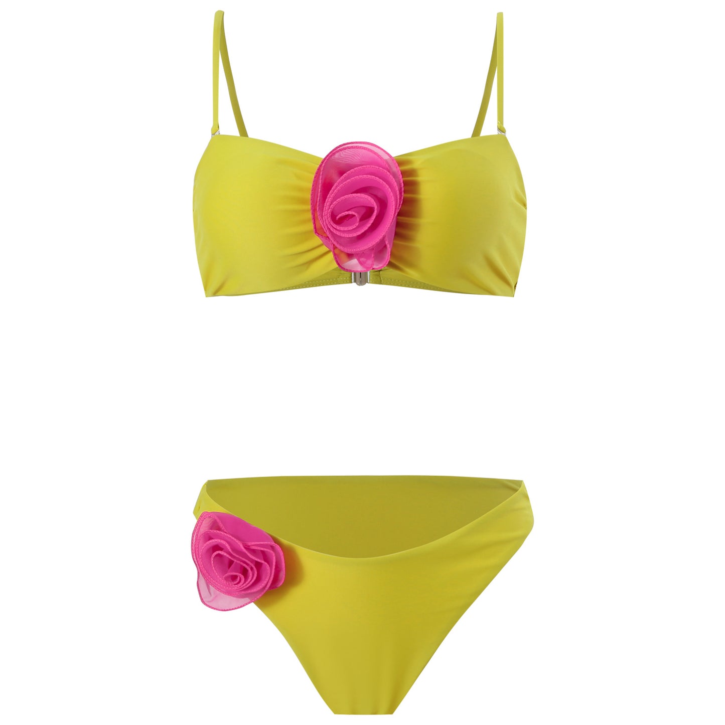 Dame bikini med dekorative blomsterapplikationer Stilla