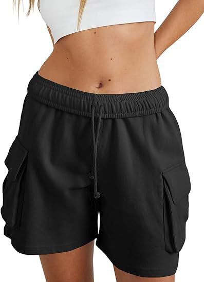 Dame afslappede Cargo-shorts med dybe lommer og justerbar talje Stiila