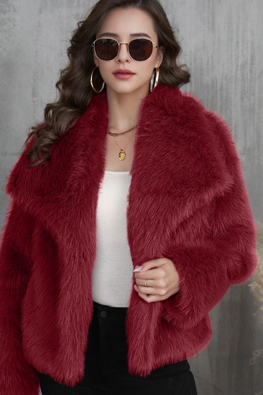Stilla | Fashionable Fluffy Plush Fox Fur Coat