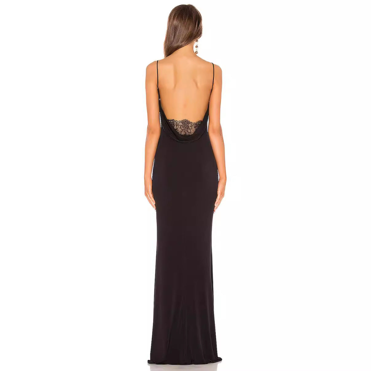 Dam aften kjole med elegant omslagsdesign og figursyet silhuet Stilla