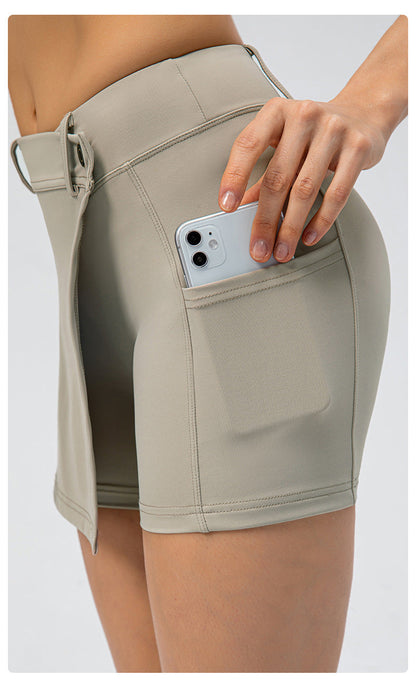 Stilla | Brocade Culotter Nude Feel Yoga Dance Løbeskørt Fitness Shorts