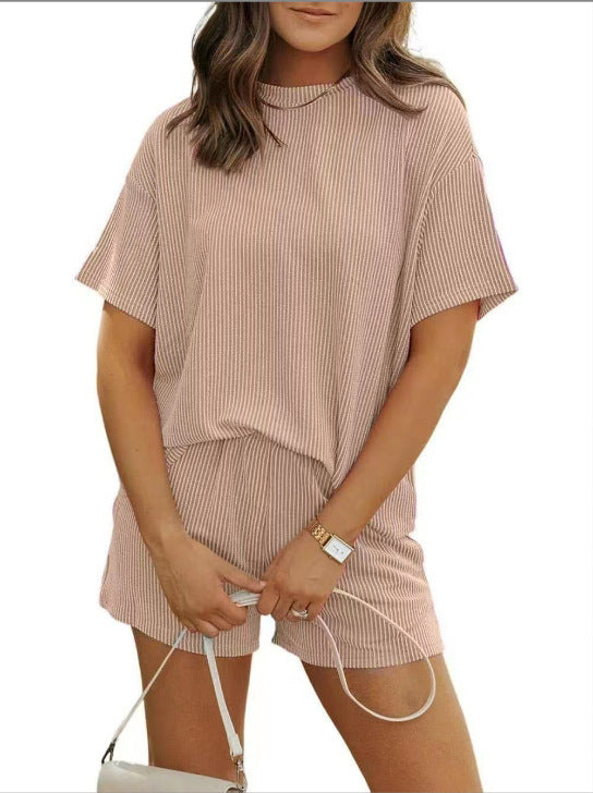Damer Komfortabel Jumpsuit med stribet design og blødt stof Stilla