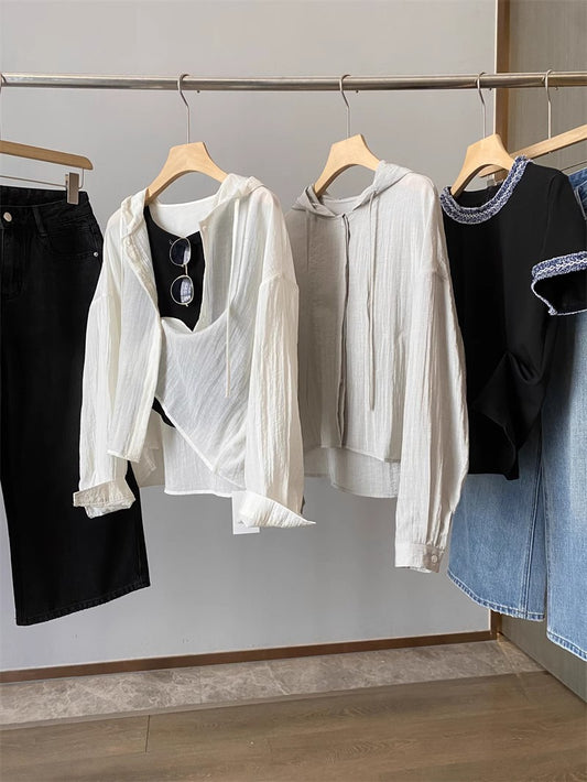 Dame afslappet skjorte med raffinerede indsættelser Stilla