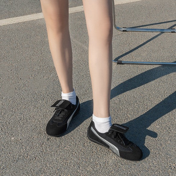 Dame sneakers med åndbar mesh-overflade og fleksibel velcro Stilla