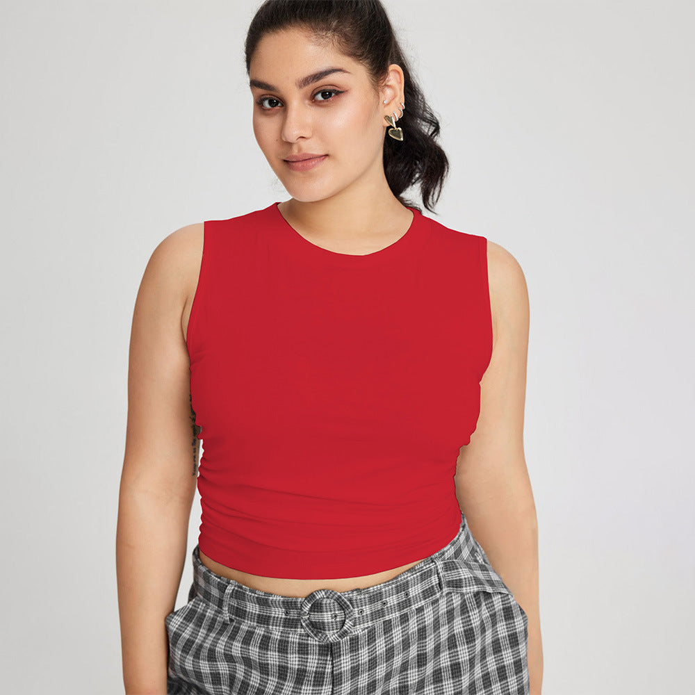 Dame afslappede ternede bukser med elastisk talje og bred ben Stilla