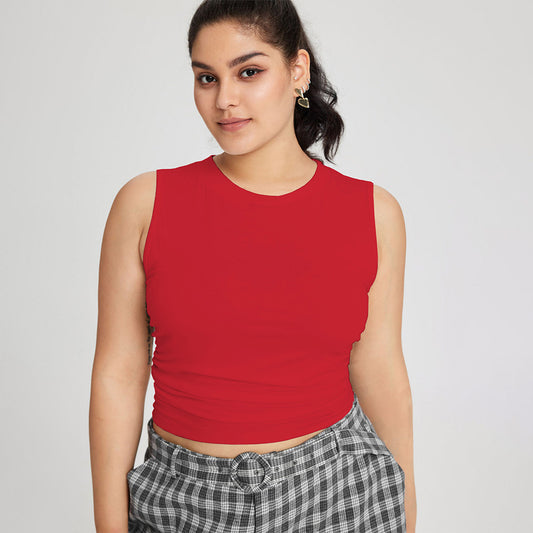 Dame afslappede ternede bukser med elastisk talje og bred ben Stilla