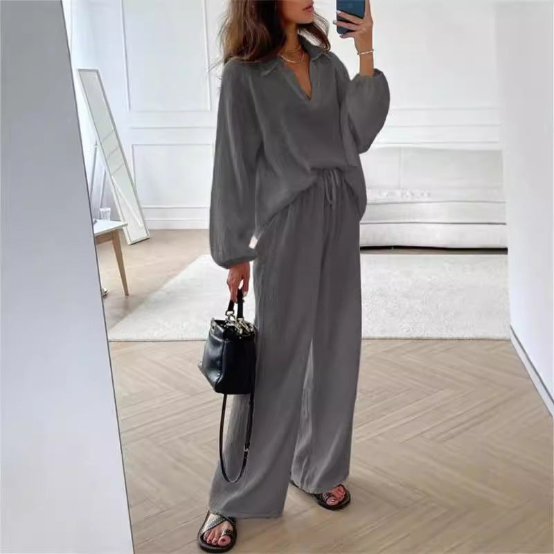 Damer Komfortabel Jumpsuit med bredde ben og løs pasform Stilla