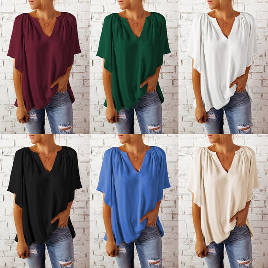 Dame elegant chiffon bluse Stilla