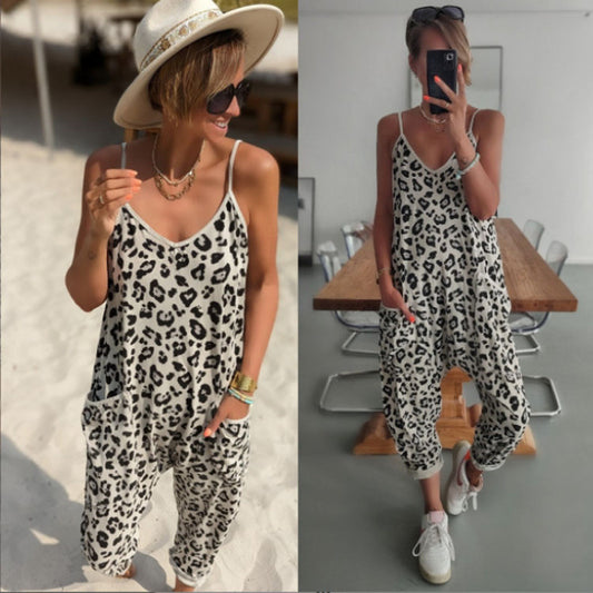 Dame Leopardprint Lounge Jumpsuit Stilla