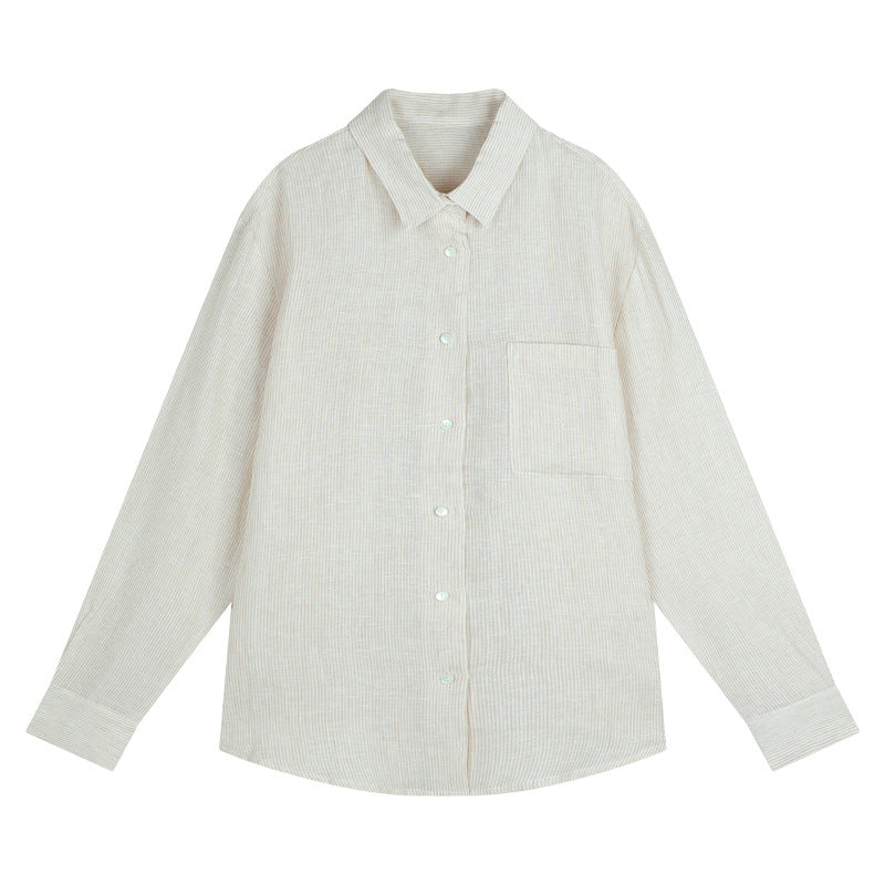 Dame afslappet skjorte bluse lavet af let, struktureret stof Stilla