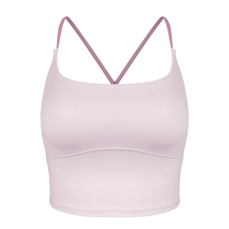 Dame sporty bustier med dobbelt stropdesign og innovative fugttransportteknologier Stilla
