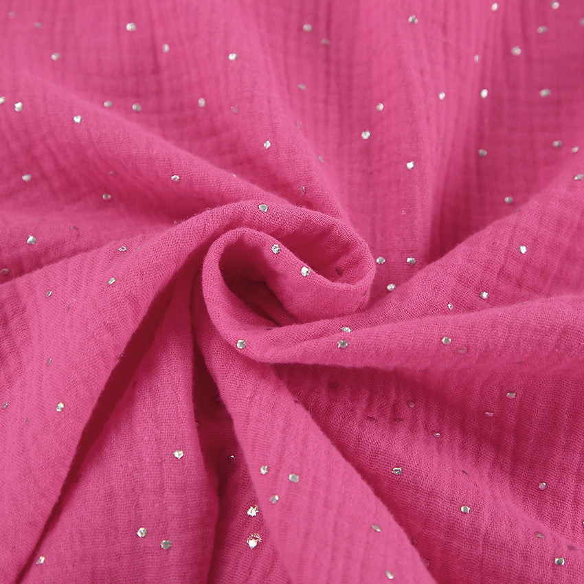 Dame afslappet oversized skjorte og shorts sæt i let stof med modigt strukturmønster Stilla