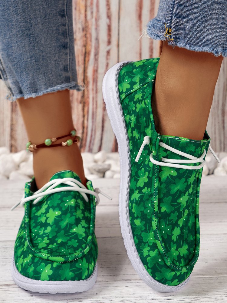 Dame afslappede fritidssko med moderigtigt fodbold- og leopardmønster Stilla