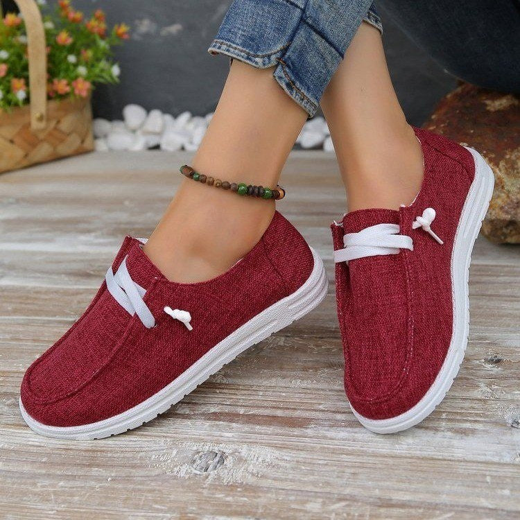 Dame afslappede fritidssko med elastisk snøring Stilla