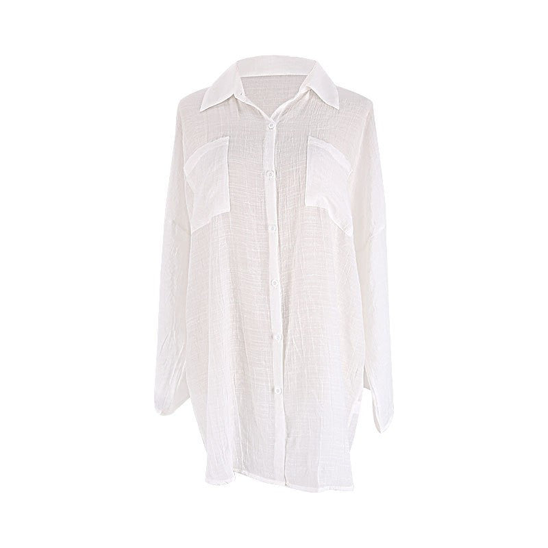 Dame afslappet sommerbluse med luftig pasform Stilla