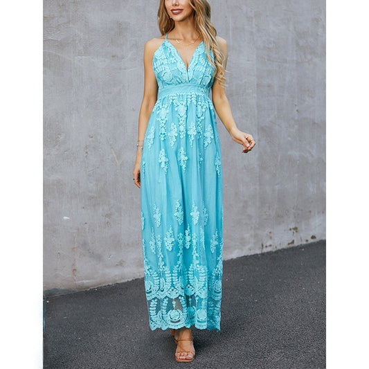 Dame Elegant Floral Maxikjole Stilla