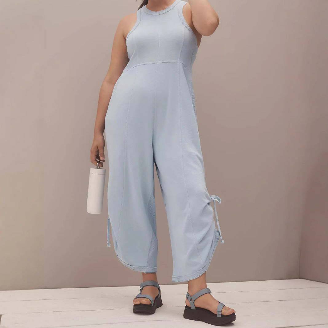 Dame Relaxed Fit Culotte Jumpsuit Stilla