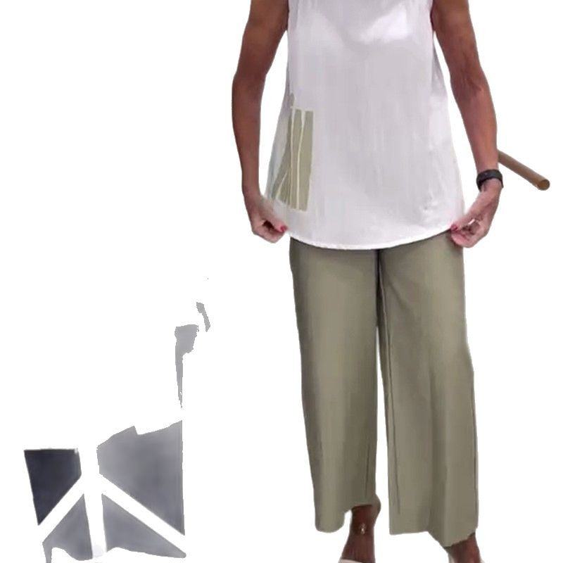 Dame afslappet skjorte med asymmetrisk kant og praktiske lommer Stilla