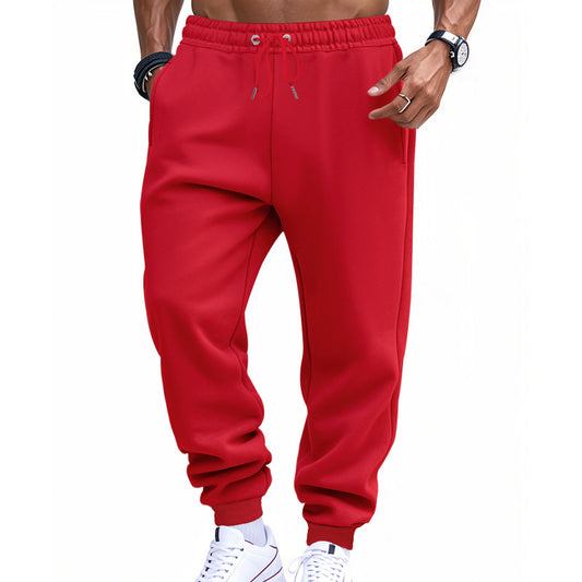 Herre sporty joggingbukser med elastisk talje og sidelommer med lynlås Stilla