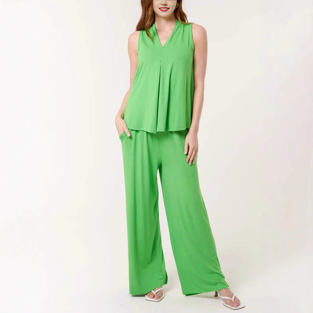 Dame Flydende Ærmeløs Jumpsuit Stilla