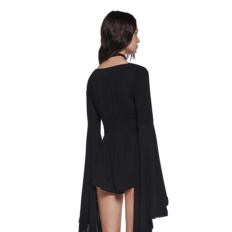 Dame Flared Sleeve Bodycon Jumpsuit Stilla