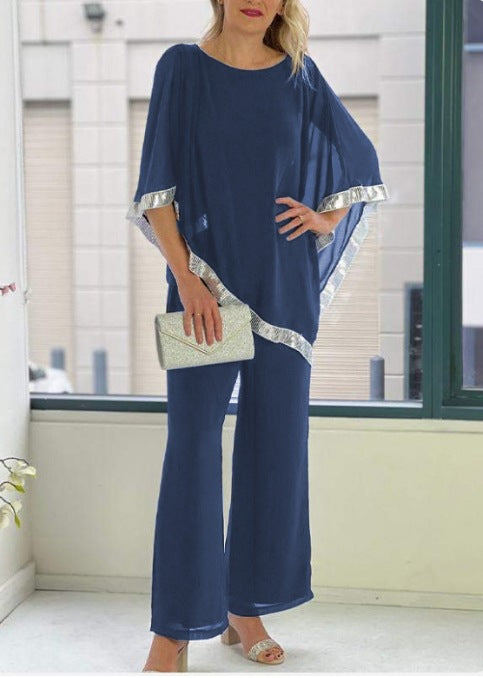 Dame Elegant Chiffon To-delt Sæt Stilla