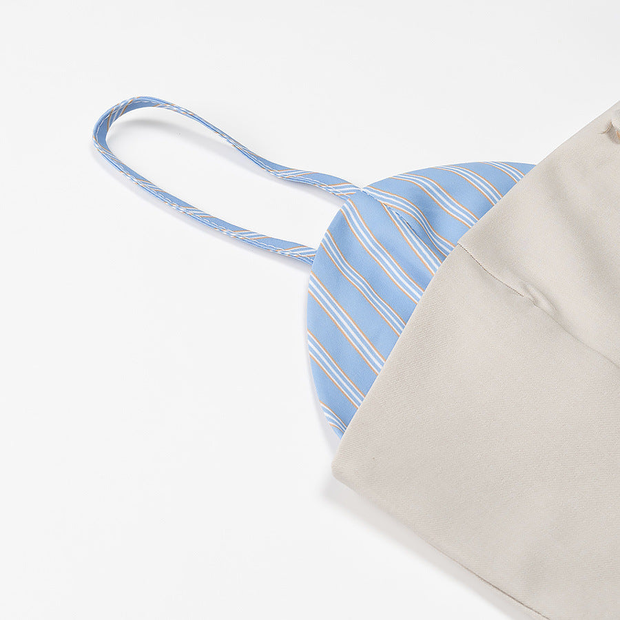 Dame A-linje kjole med smart tryk og elegant rynkning Stilla