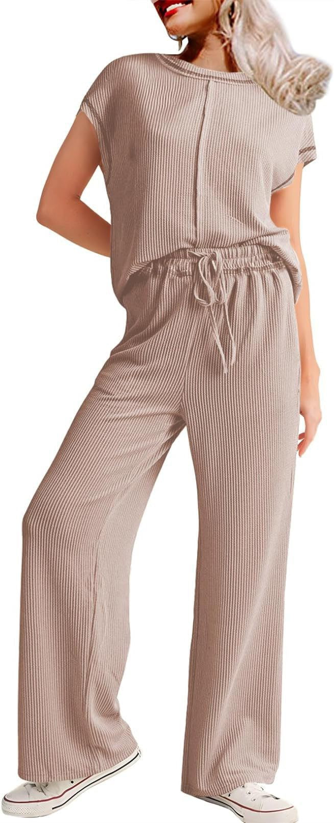 Dame Komfortabel Jumpsuit med bred ben og elastisk talje Stilla