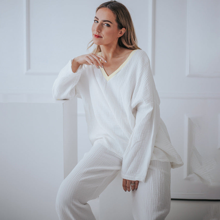 Dame afslappet lounge-sæt med åndbart materiale og løs pasform Stilla