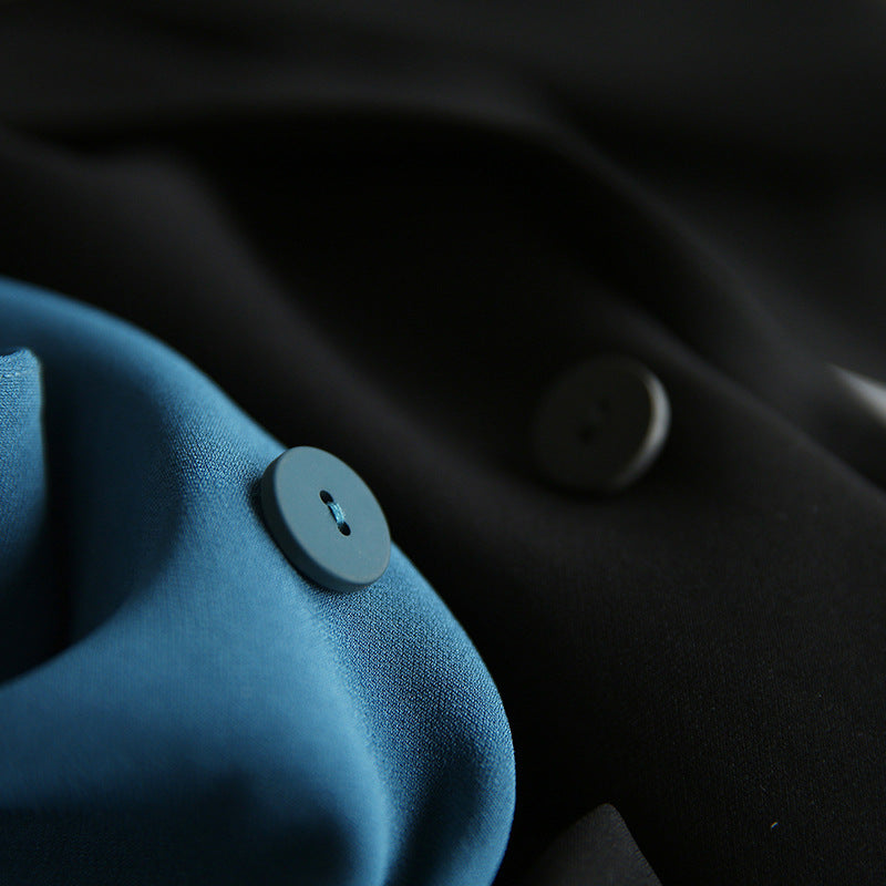 Dame elegant Double-Breasted Blazer med moderne snit og fint materiale Stilla